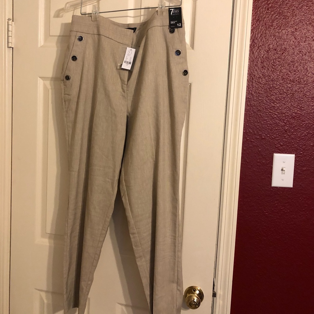 NWT linen pants New York and Company
